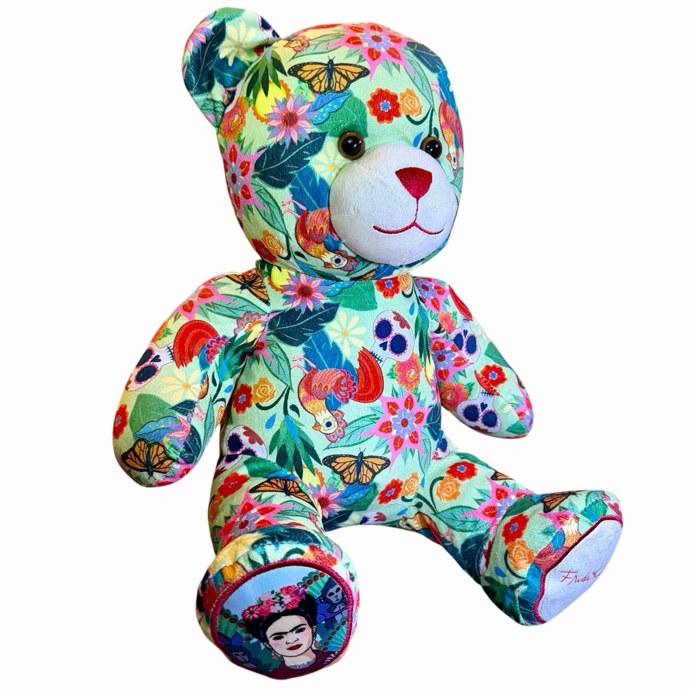 Build-A-Bear Frida Kahlo Icon Collage Teddy Bear 12" Without Headband - Picture 3 of 16
